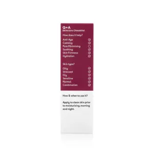 Q+A Hyaluronic Acid Facial Serum 30ml Packshot - Back