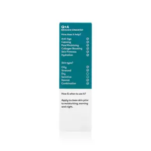 Q+A Zinc PCA Moisturiser 75ml Packshot - Back